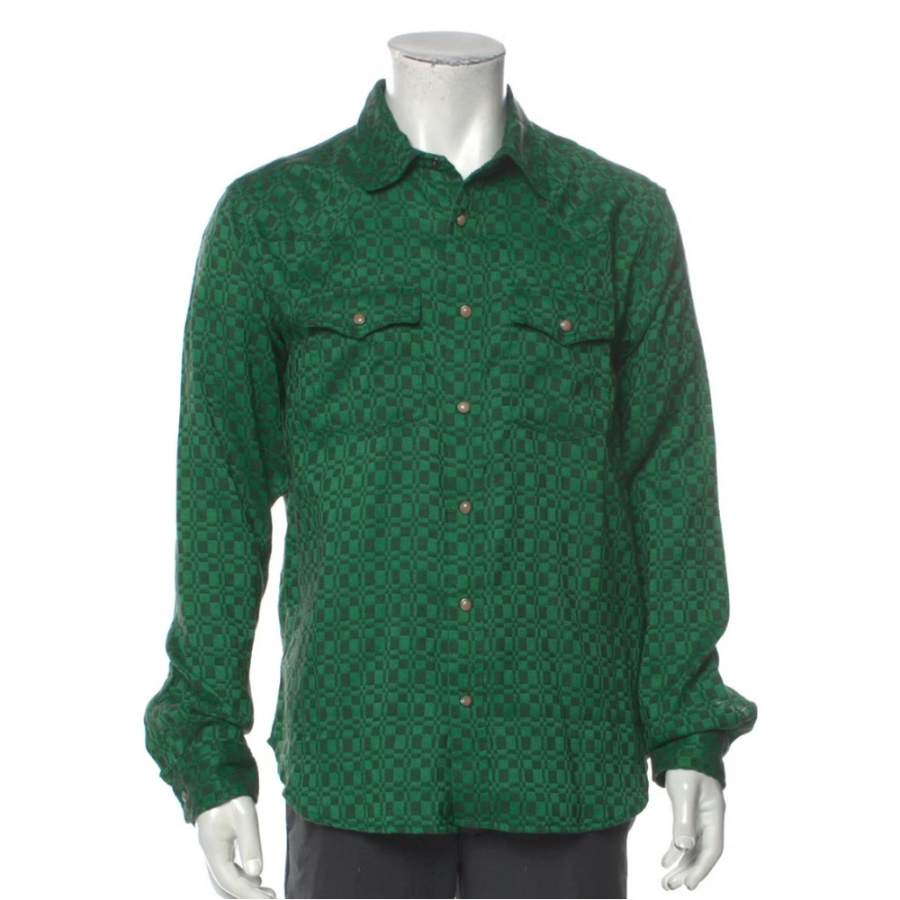 NWOT Corridor Printed Button Down Shirt Sz M